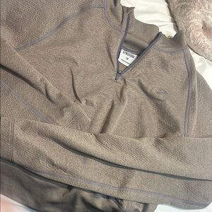 Gymshark Women's Beige V-Neck Sweater